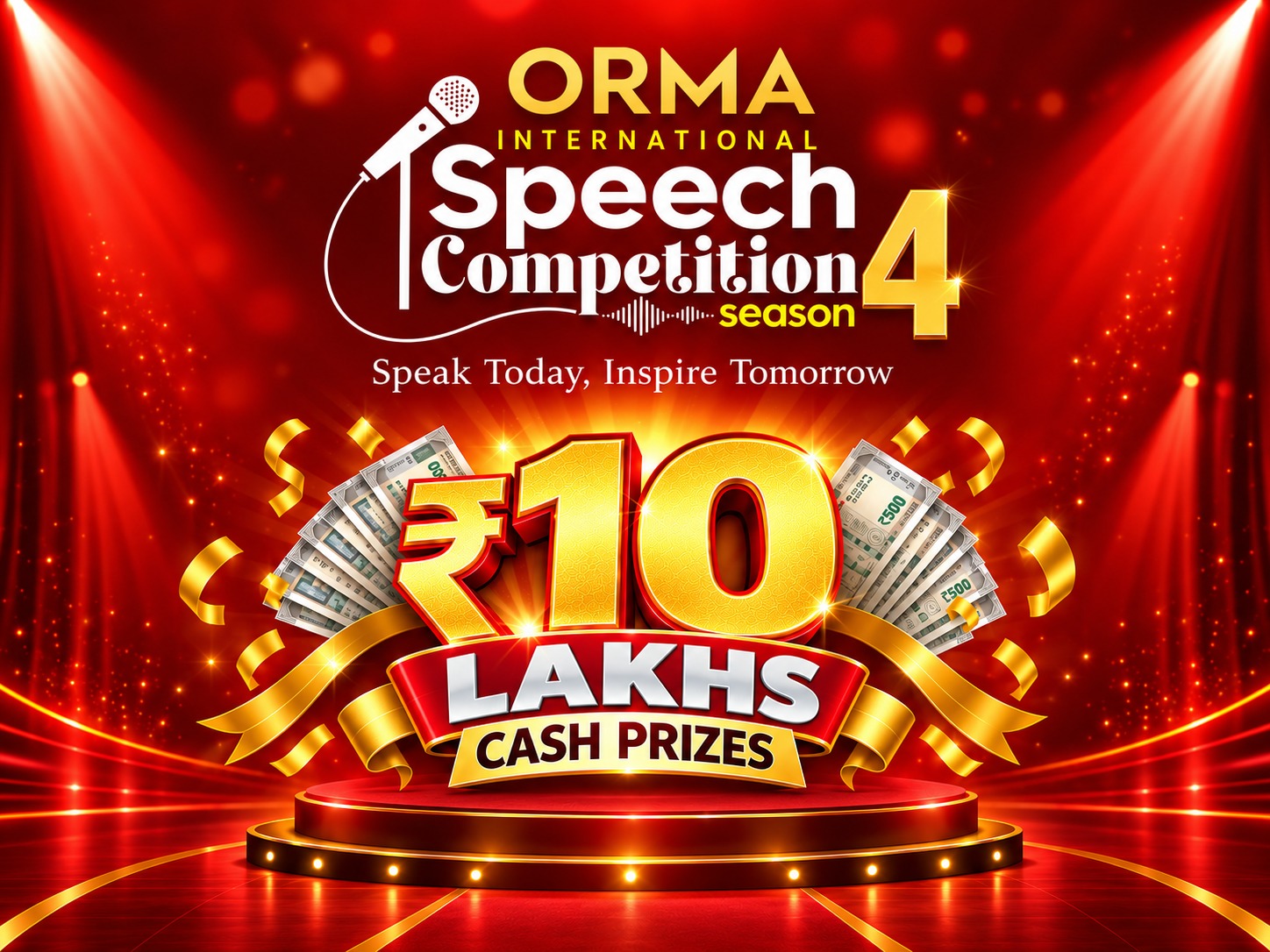 ORMA International Speech Competition Season 4 Grand Finale Poster